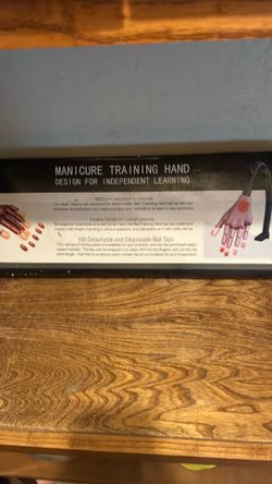 Brand new hand meant for practicing nails