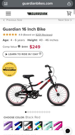 Guardian 16 Inch Bike