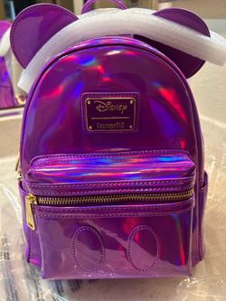 Loungefly Disney Mickey Mouse Holographic Series Mini Backpack
