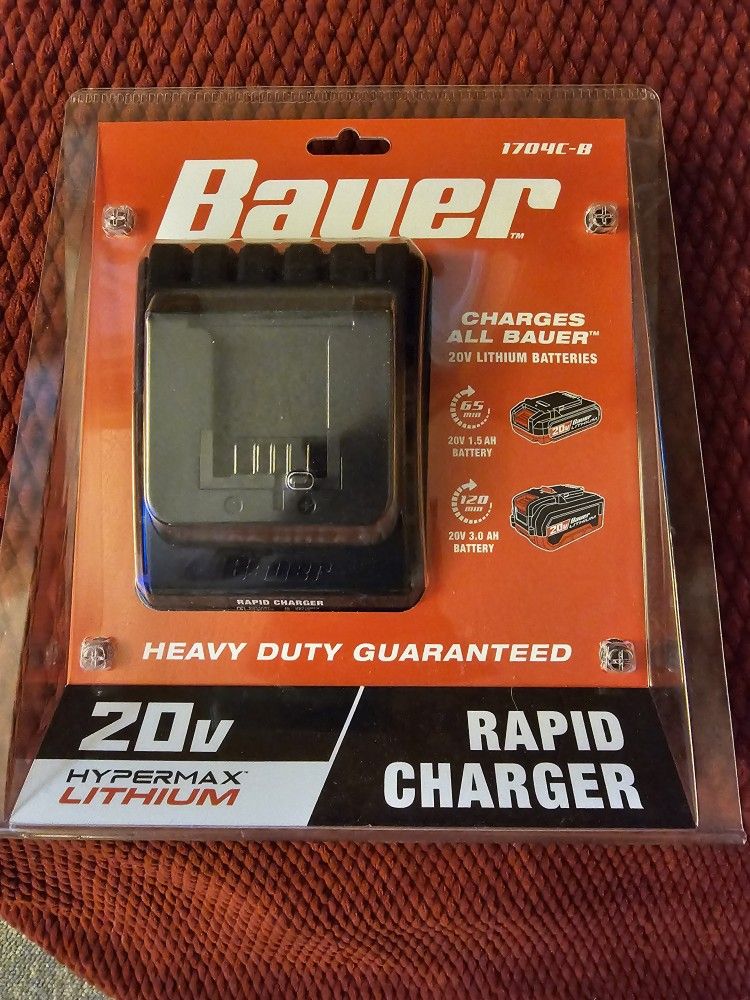 Bauer 20v hypermax lithium battery and charger hotsell