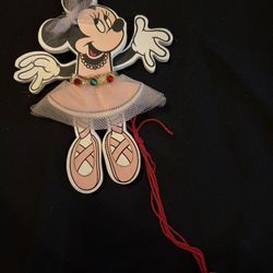 Kurt Adler Vintage Minnie Mouse Disney Pull Sting Ornament- Ballerina Minnie LOTL