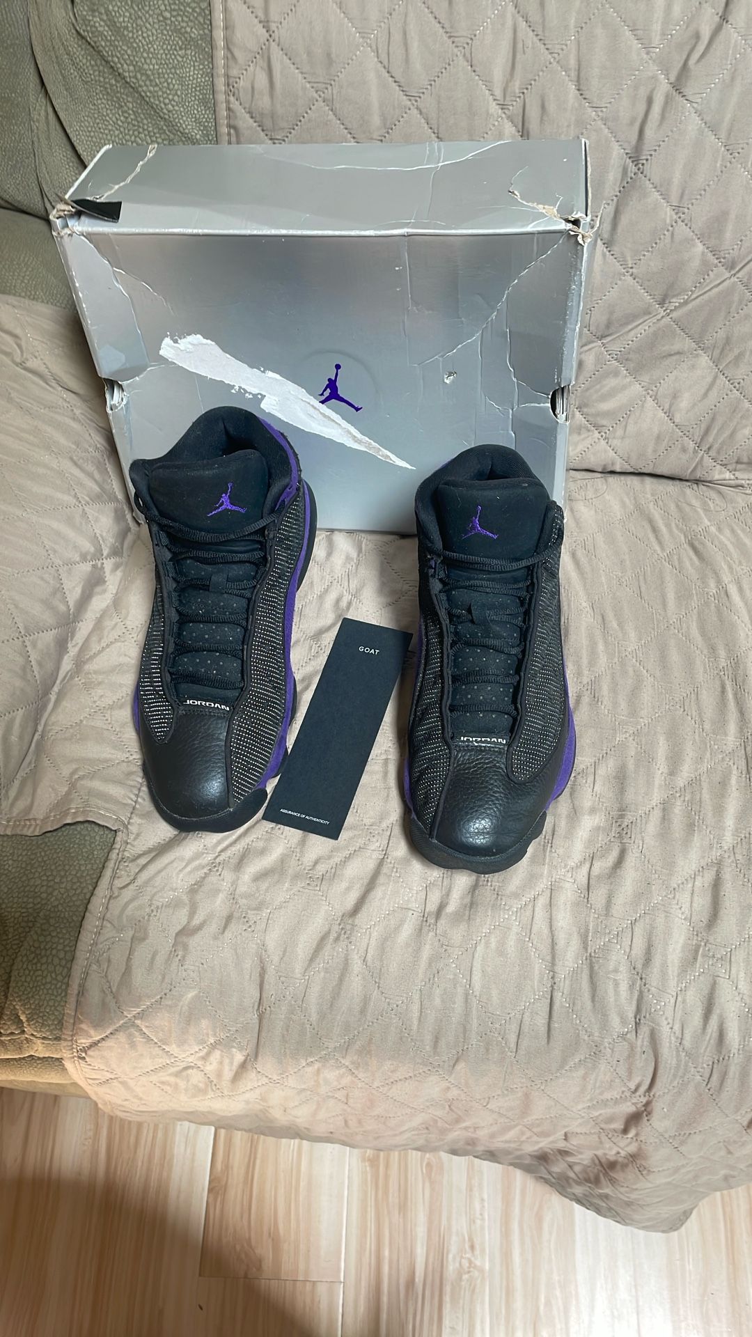 Jordan 13 Court Purple Negotiable