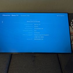 58” Hisense Flat Screen 
