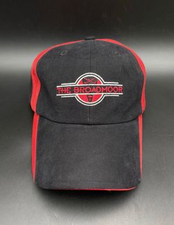 The Broadmoor Golf Club Black Red Adjustable Imperial Golf Hat Cap Colorado