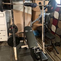 Squat Rack gym Equipment Rubber Weights