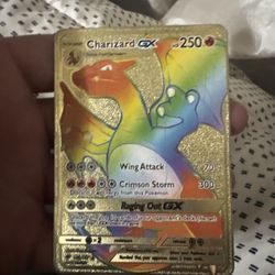 Gold Rainbow Charzard Gx