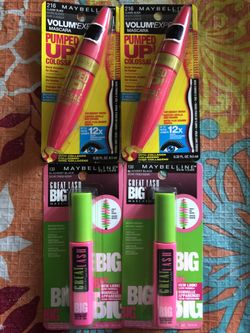 4 Maybelline Mascaras: 2 VOLUME Express Pumped Up mascaras + 2 Great Lashes Mascara: 4 for $16