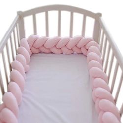 Crib Bumper for Baby from Ultra soft plush. Nice gift for babyshower,