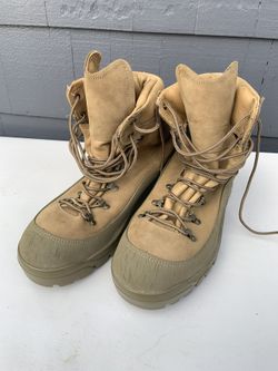 Belleville Leather Military Boots, Size 11w