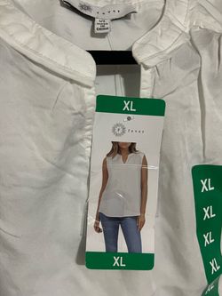 Fever White Sleeveless Blouse XL