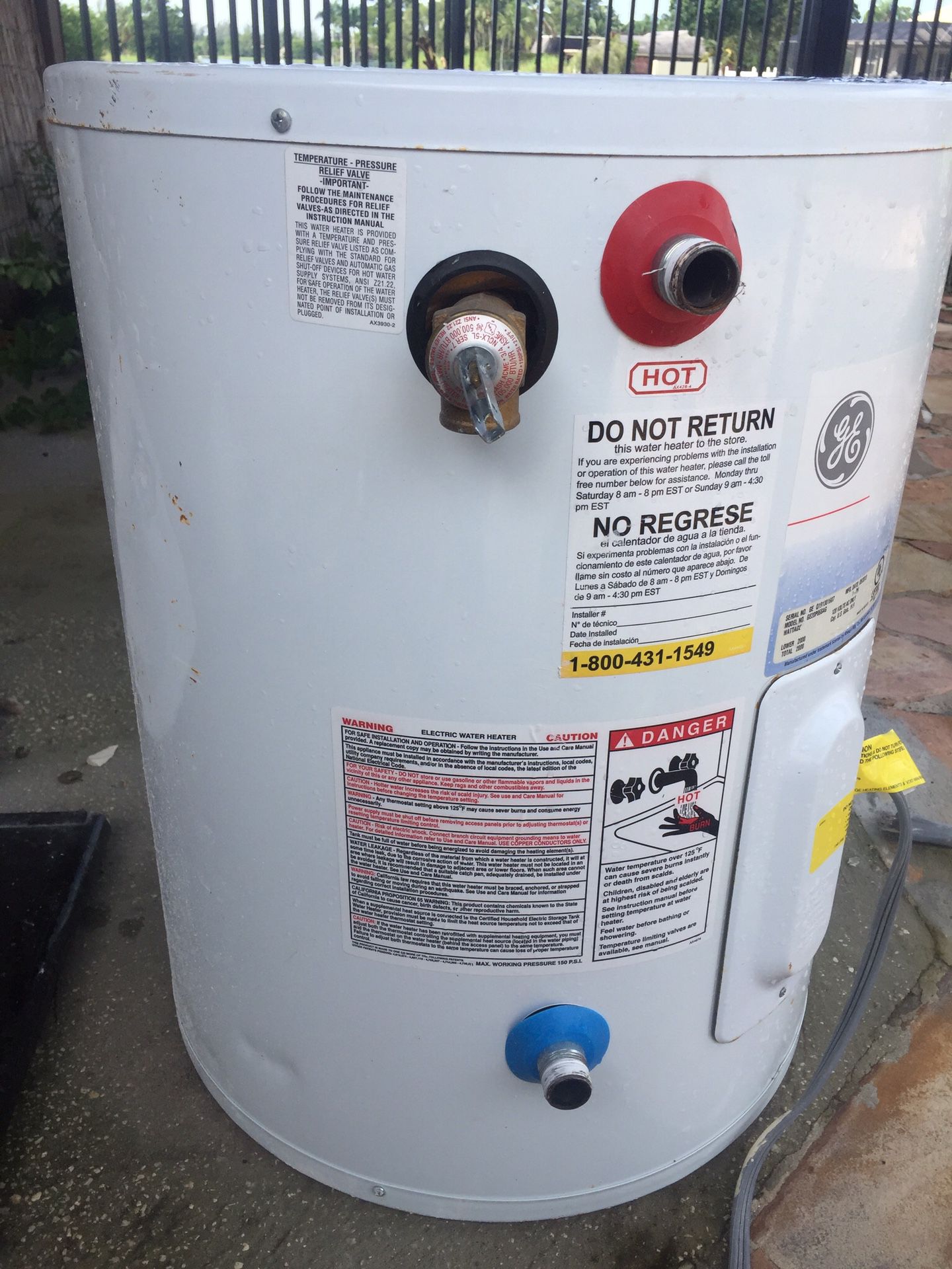 20 Gallon Water Heater by GE
