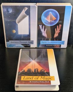 Jonathan Parker 9 Cassette Lot: Psychic Development, Land Of Magic, Journey Through Time