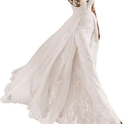Long Trail Wedding Dress