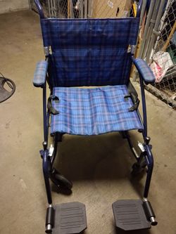 Transport Wheelchair with Footrests