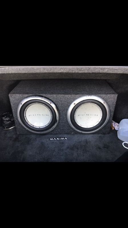 Two 12's Punch Speakers