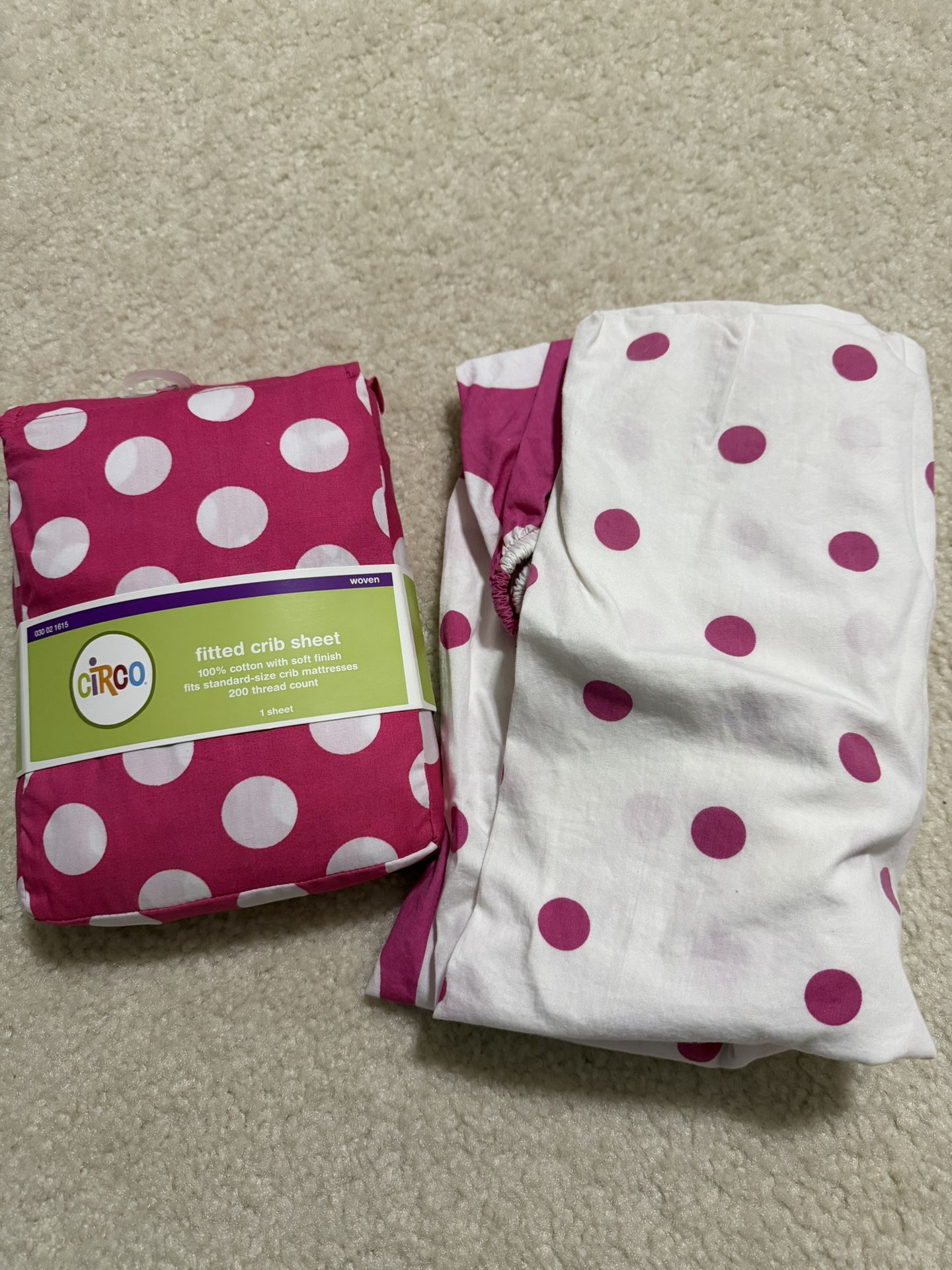(2) Circo Brand Fitted Crib Sheets 