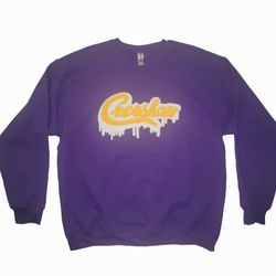 Nipsey Hussle Crenshaw Logo Sweatshirt Laker Colors