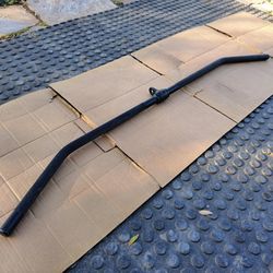 Best Offer Powersystems Diamond Knurled Black Chrome 48" Lat Bar Like New!!