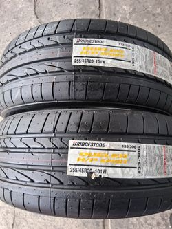 2 new tires 255/45r20 Bridgestone dueler sport 🤑free Installation and balance ‼️