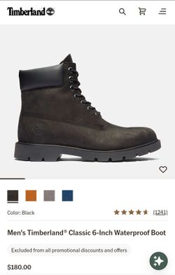 Black timberland waterproof boots