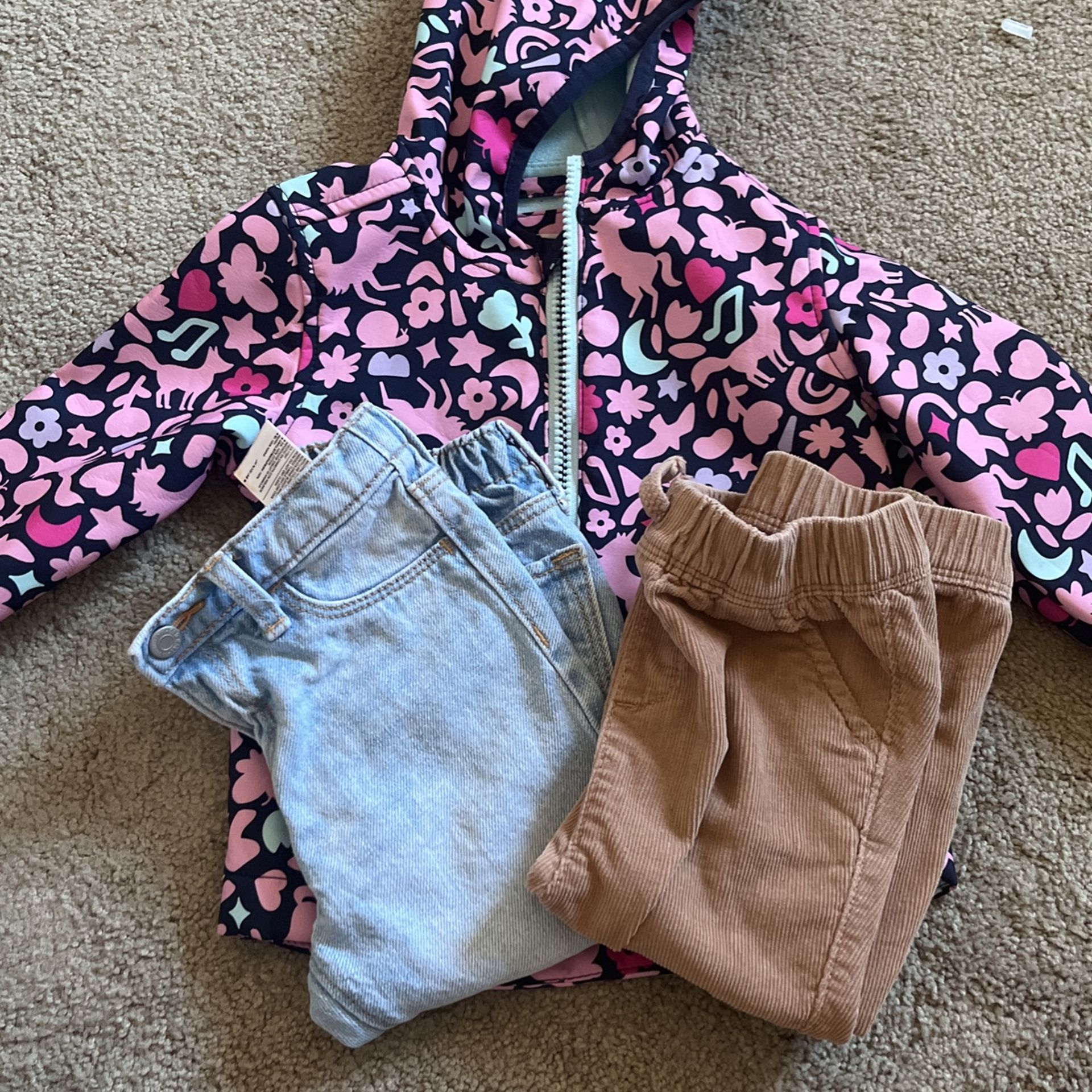 Baby girl Jacket And Jeans 