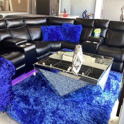 Beautiful Furniture Sofa Sectional 2Power Recliners On Sale Now For $1899