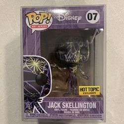Jack Skellington Art Series Funko Pop *MINT* Hot Topic Exclusive Disney Nightmare Before Christmas NBC 07 with protector