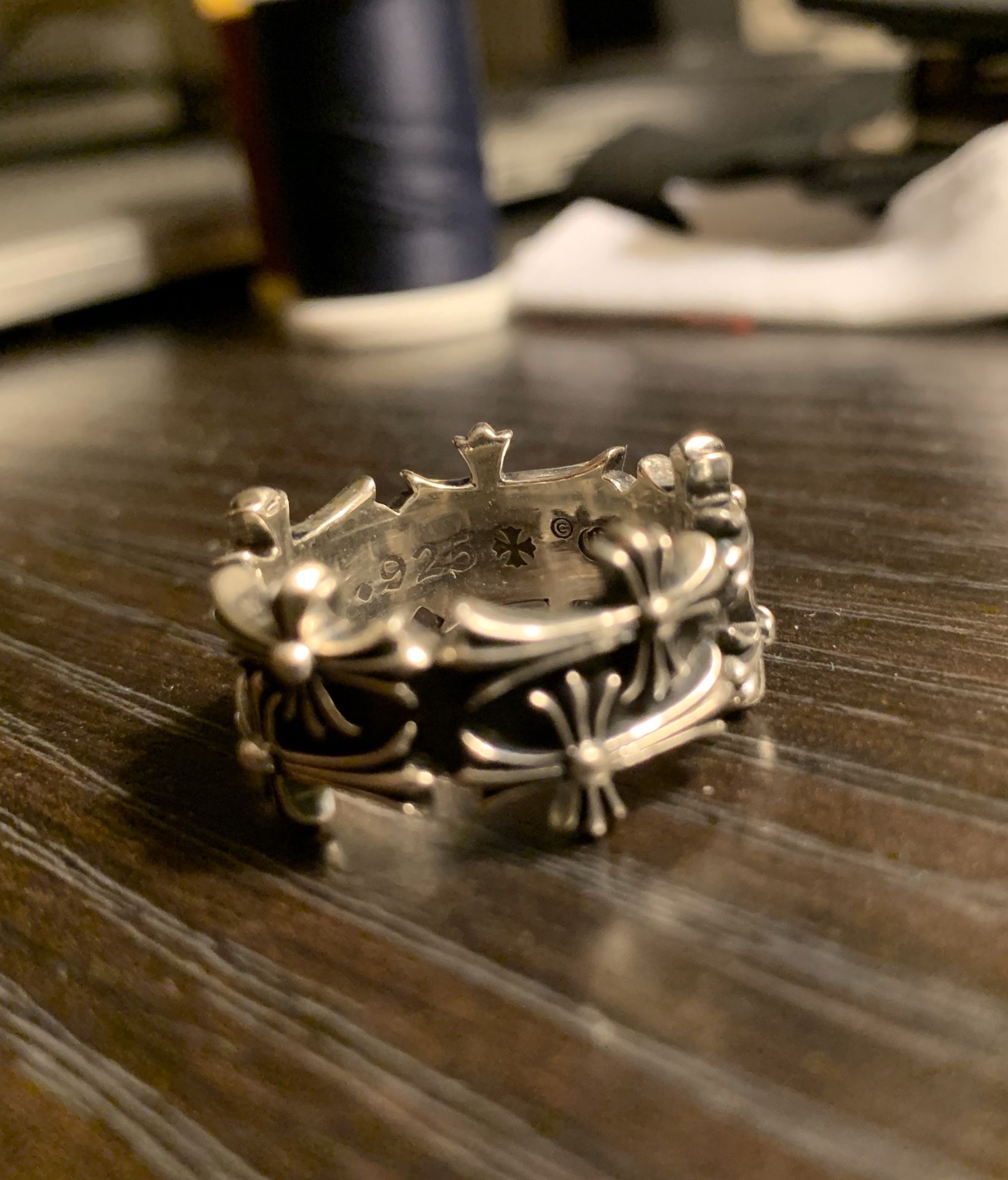 Chrome Hearts .925 2013 Double Cross Ring