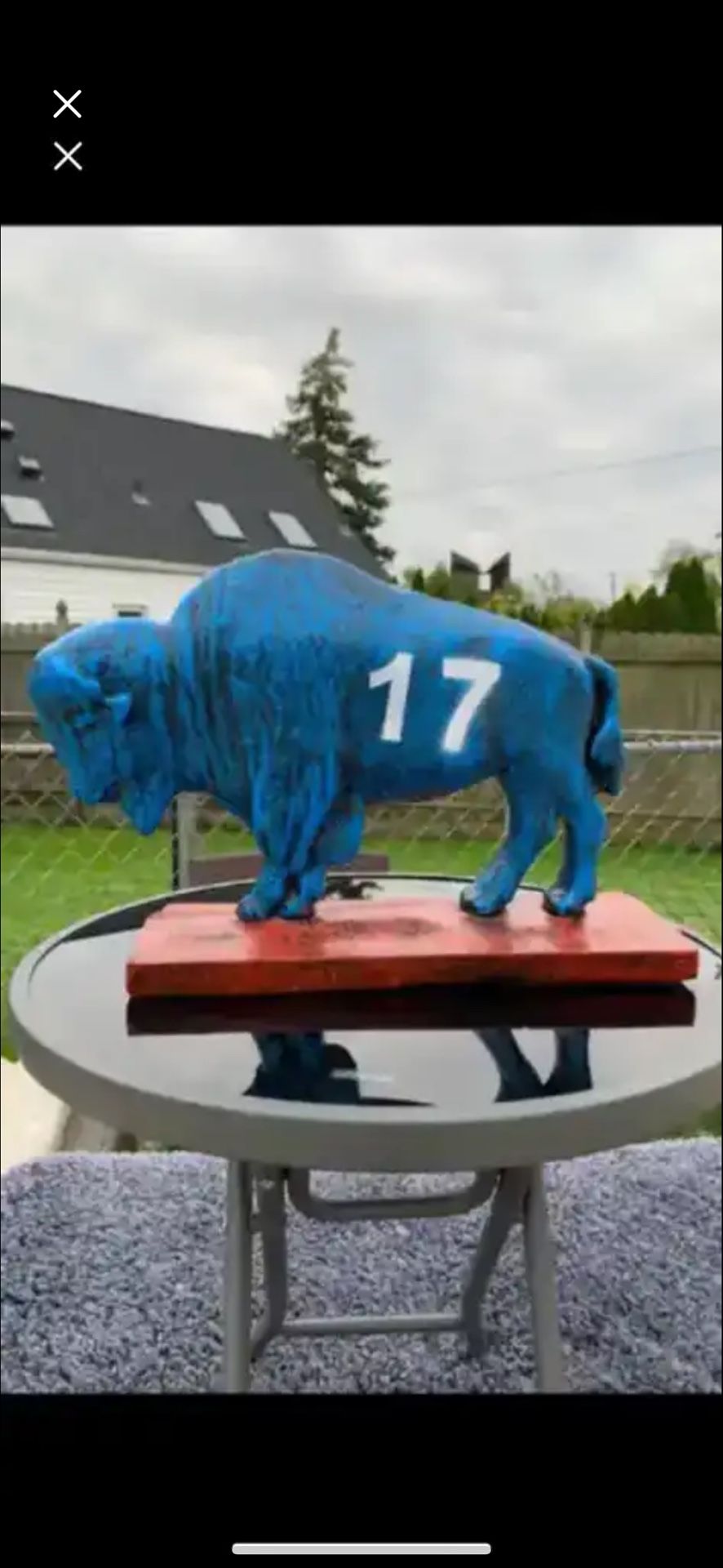 The Josh Allen Buffalo statue