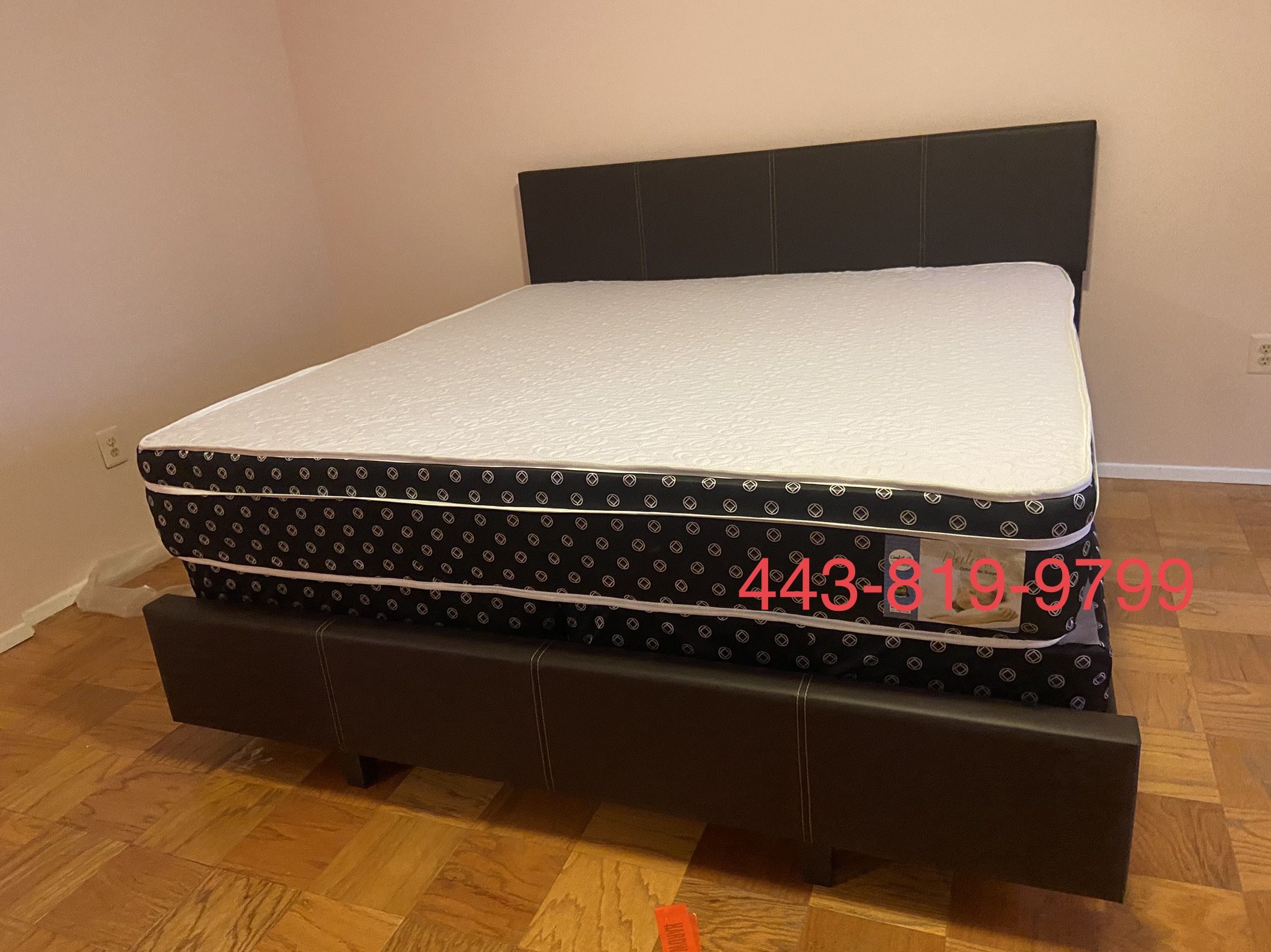 Queen Mattress Come With Bed Frame And Free Box Spring Free Delivery