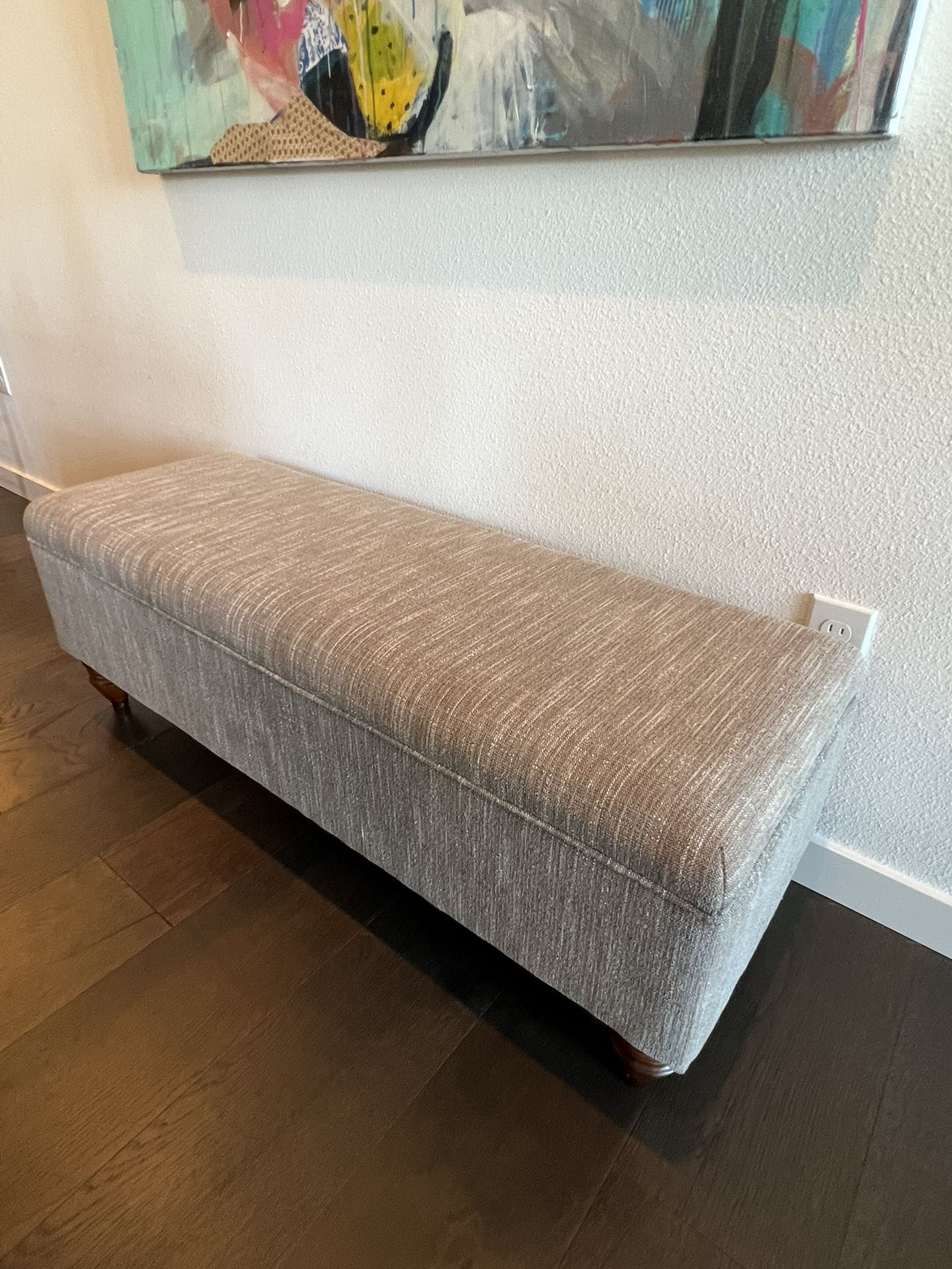 Padded Storage Bench - Perfect for shoes or linens