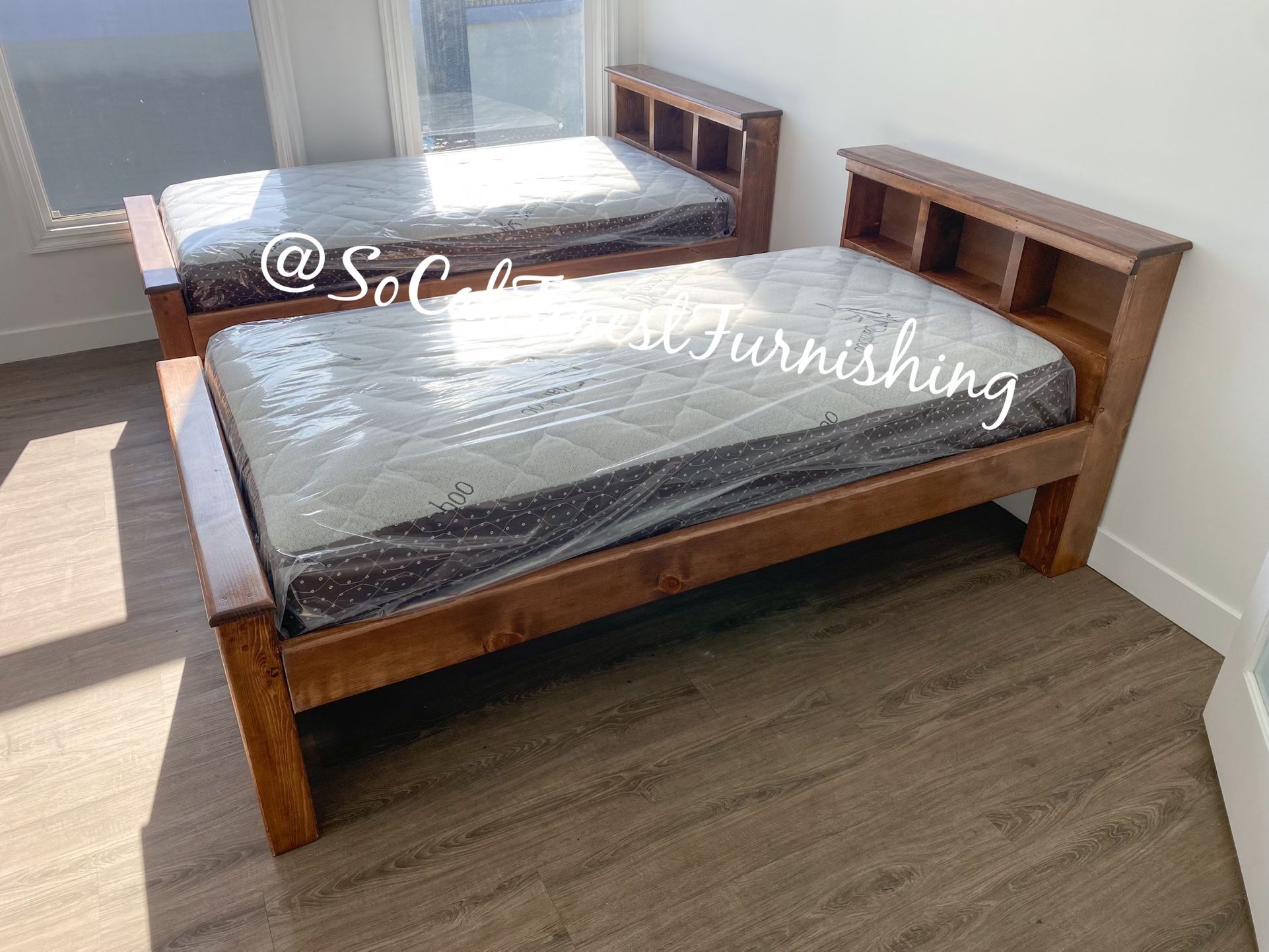 2 New Twin Bed With Mattress