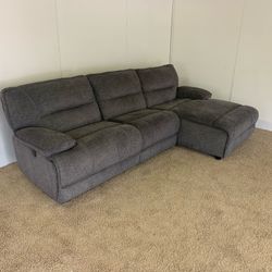 Gray Power Recliner Sectional Sofa *Free Delivery*