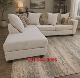 New Beige Sectional Plush