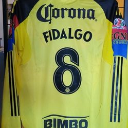 Adidas Mens Club America Home Jersey Manga Larga Fidalho Zendejas Talla Xl. Size Xl. No Trade