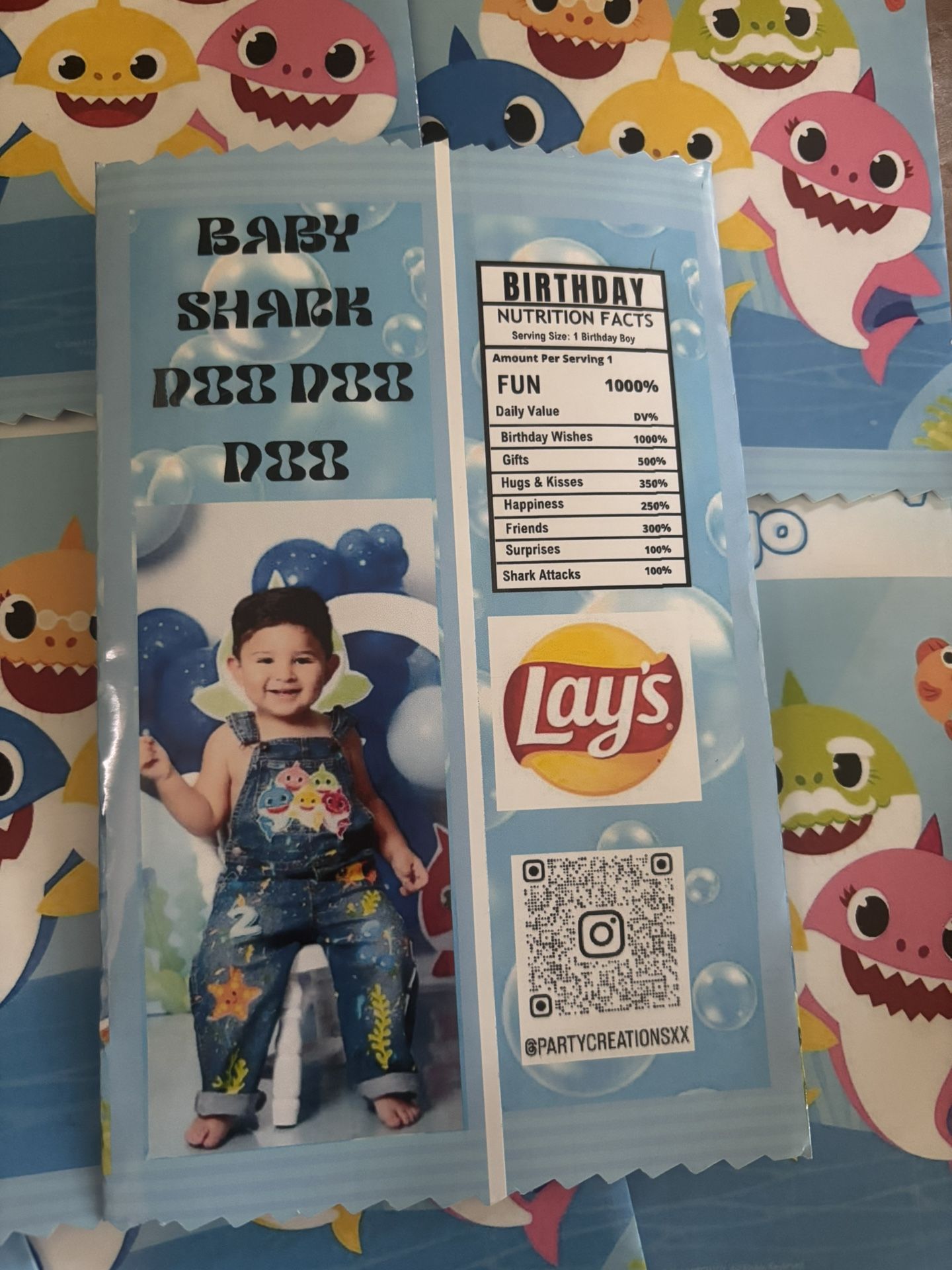 Baby Shark Custom Party Favors Party Decorations