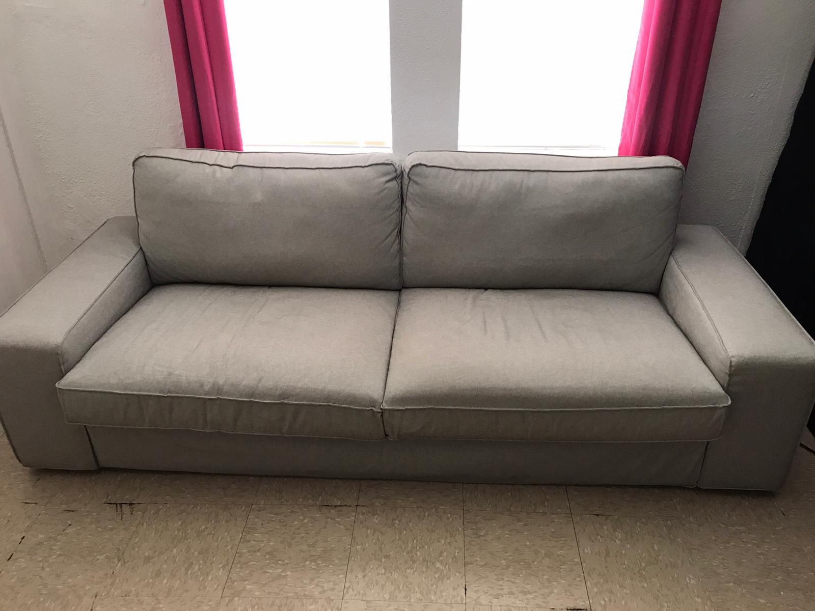 Ikea sofa grey couch