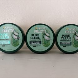 NEW - (Qty 3) Garnier Fructis Pure Clean Finishing Paste 2 ounce