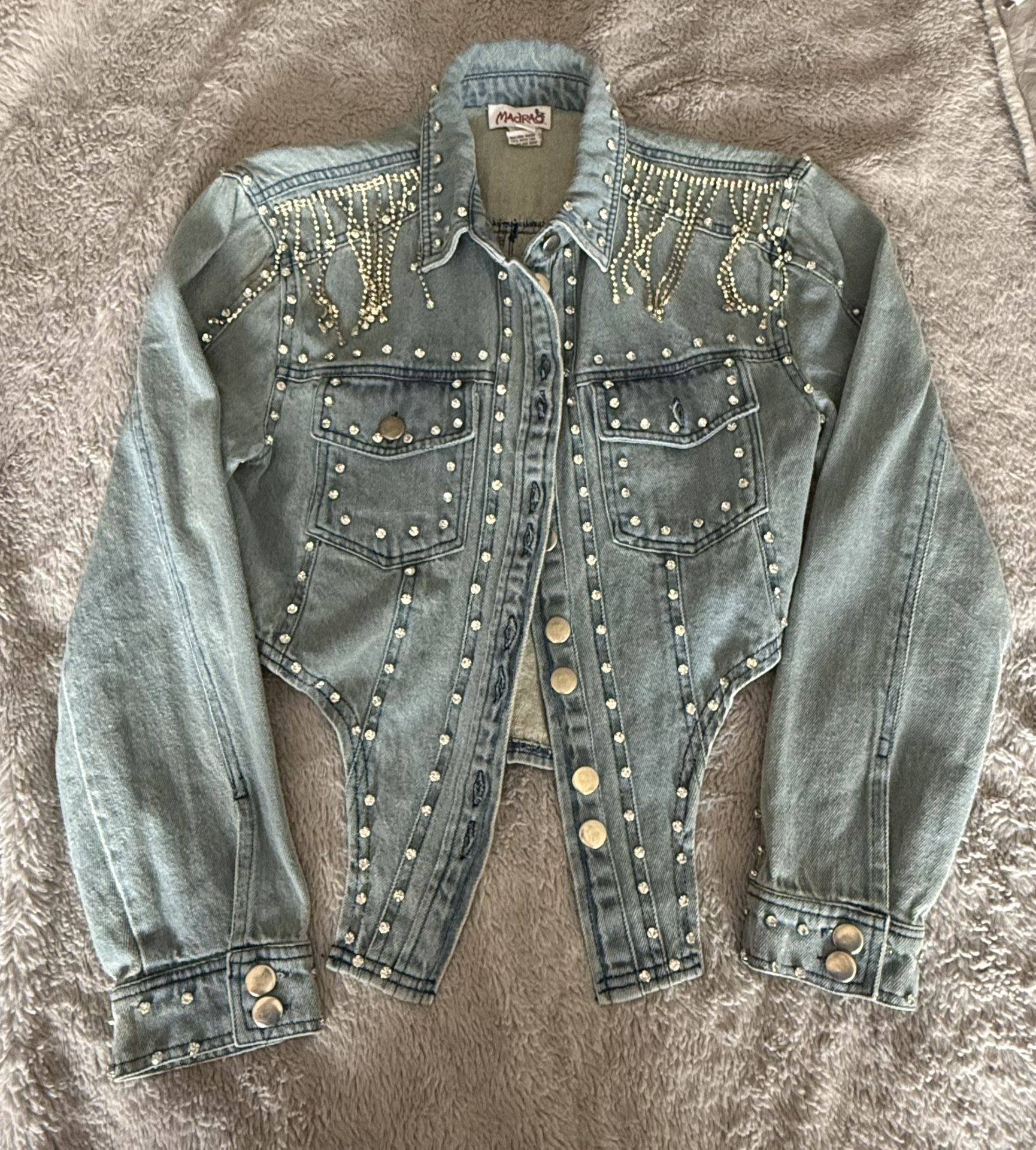Rhinestone Jean Jacket