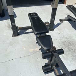 Gold’s Gym Adjustable Weight Bench & Adjustable Rack