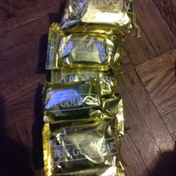 12 gold bars of soaps. medaluca brand