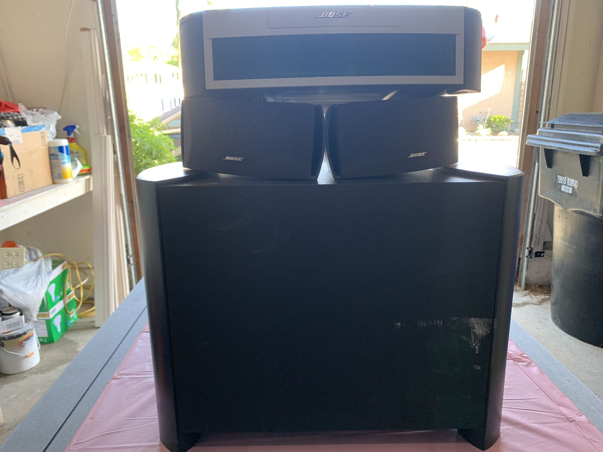 Bose 3-2-1 Home Theater Sound System w/ Sub and all cables.