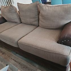Elegant part Leather Sofa set with Love seat