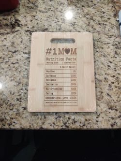 New #1MOM Cutting Board