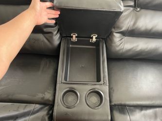 Leather recliner couches