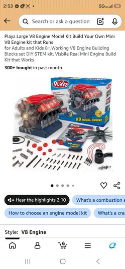 Playz V8 Model Engine