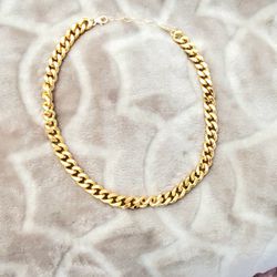 16" Chunky Chain 14k  Gold Plated 