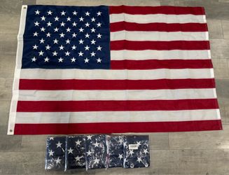 Lot of (5) NEW 4’x6’ High Quality US Flags - $45 for All 5