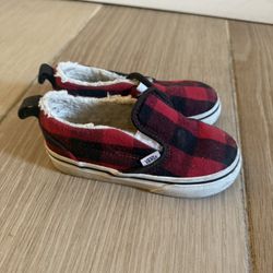 Flannel Vans Toddler Size 7.5