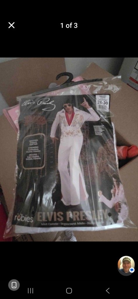 Elvis Costume Size Small 28-30